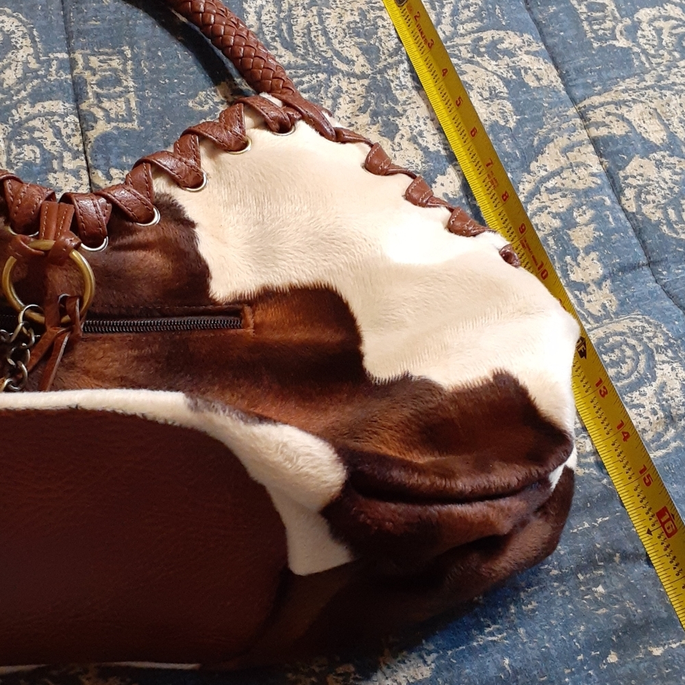 Faux Cow Large Handbag - Picture 8 of 8
